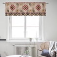 thumbnail image 4 of Tribal Aztec Window Valances Curtain Boho Short Curtains Blackout Window Treatments Covering for Kitchen Bedroom, 4 of 5