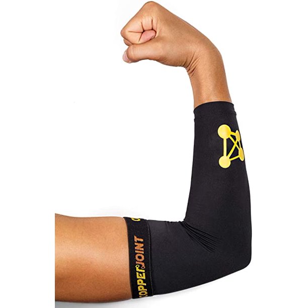 CopperJoint Elbow Compression Sleeve for Men and Women Tendonitis