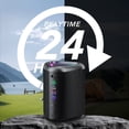 thumbnail image 4 of Altavoz Bluetooth Portátil con Luces Negro, IPX7 Impermeable, Sonido Potente, Bluetooth 5.3 y TWS, Entrada AUX/TF - Ideal para Exteriores, 4 of 6
