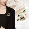 thumbnail image 3 of Lindo lindo bambú Panda Animal broche mujer joyería de moda Rhi D esmalte caliente, 3 of 6