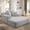 Light Gray, variant on Noble House 49" Plush Corduroy Chaise Lounge, Convertible Sleeper Sofa Bed with Storage Pocket, Small Spaces, Black