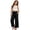Black, variant on Classic Solid Color Casual Pants Girls Boys Kids Trousers with Elastic Waist Play Clothes