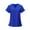 Blue, variant on Scrub Tops Women, Lightweight Nursing Shirt - V-Neck All-Season Scrubs Top with Multi Pockets Side Slit & Short Sleeve Solid Color Work Uniform Blue S
