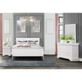 thumbnail image 2 of Global Furniture USA Charlie Traditional/Modern White Wood King Bed with LED, 2 of 3