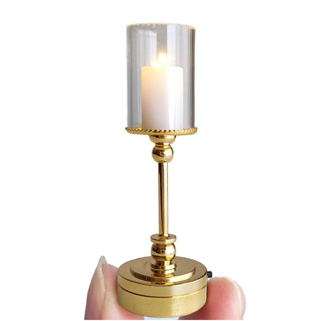 Lámpara en miniatura Lámpara de escritorio Modelo Lámpara de vidrio coloreado