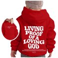 thumbnail image 7 of Child Boys Hoodies Jesus Loves You Hoodies Long Sleeve Graphic Hoodies Girls Casual Oversize Pullover Top Cute Sweatshirt Size 8-10Years Girls Clothes, 7 of 7