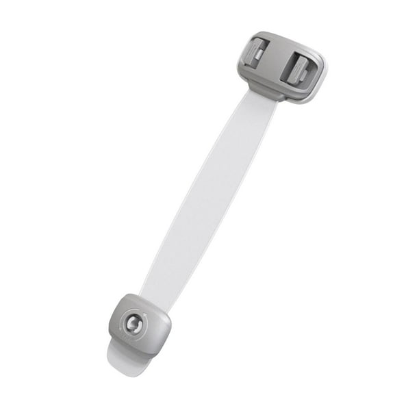Cerraduras para puertas de gabinetes, cajones, nevera, asiento de inodoro, bote de basura, armario, sin taladro, cerradura de Gris