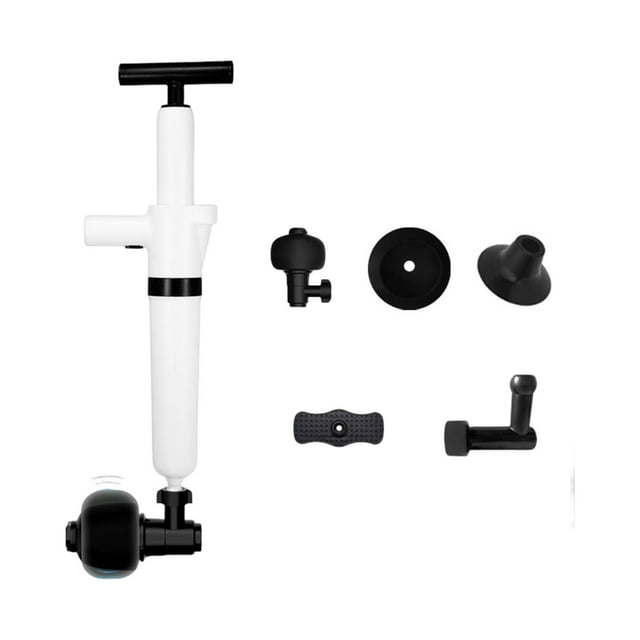 de desatascador de inodoro de alta presión con cabezales reemplazables Eliminador de obstrucciones s de desatascador de drenaje de aire para , 6 uds 66x14cm