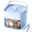 Ice Blue, variant on Instant Ice Maker Press Type Ice Cube Maker With Lid And Bin Handle Press Ice Cube Trays For Freezer Stackable Ice Trays For Freezer Ice Bucket