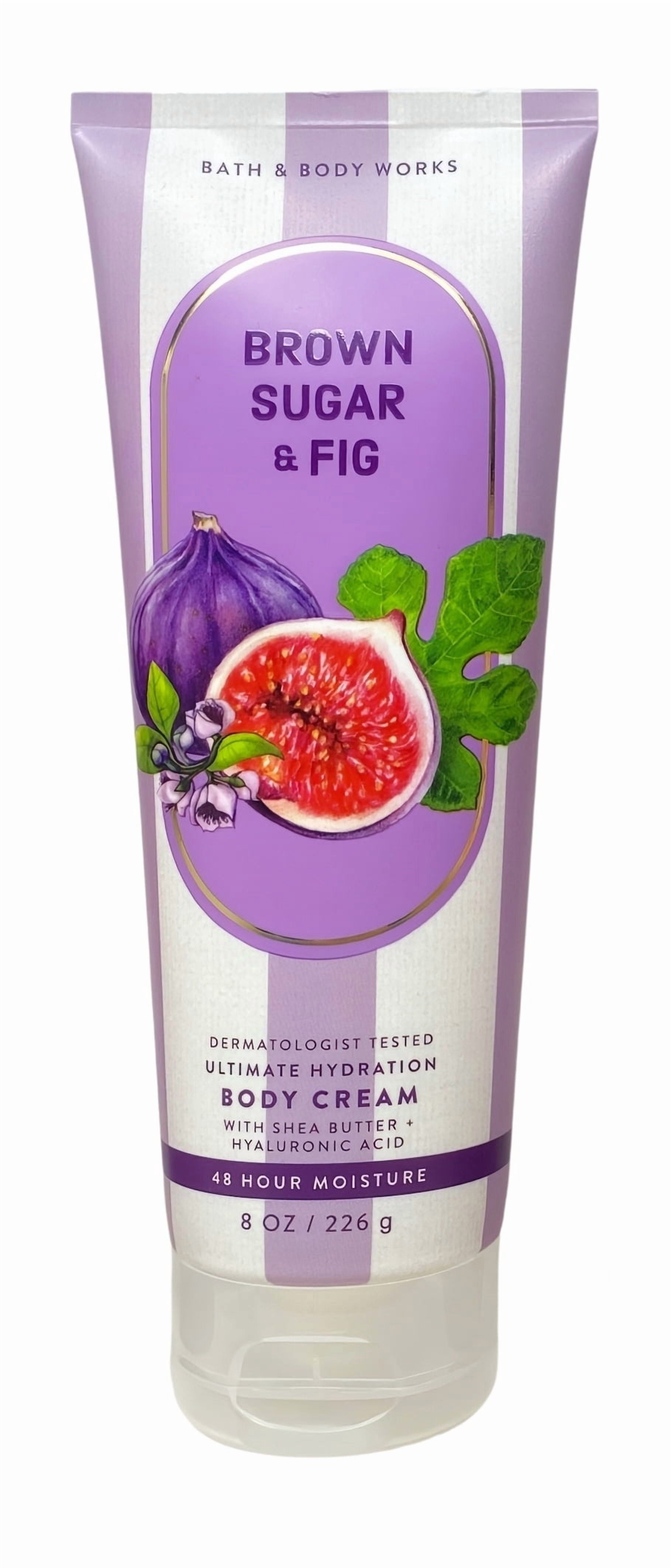Bath & Body Works Brown Sugar & Fig Ultimate Hydration Body Cream and Body Wash with a Lavender Dream Bar Soap