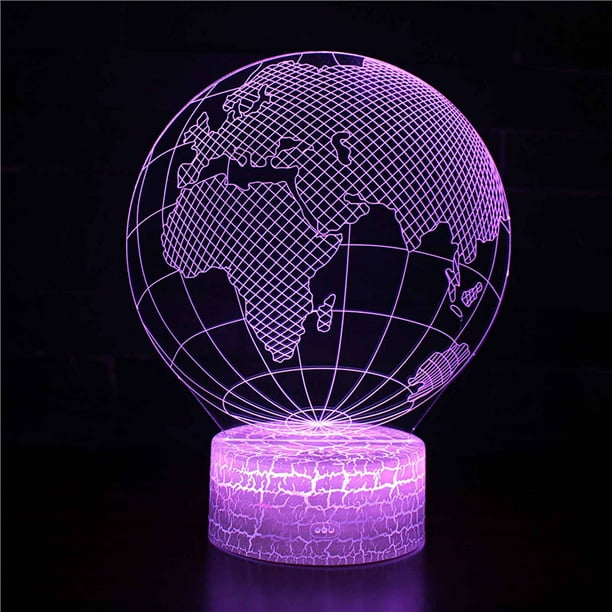 Ganfancp Lámpara de Escritorio con Mando a Distancia Galaxy Series Night Light Led Colorful 16-Color Regalo Liquidación Ventas Hoy Ofertas Prime 1 X Luz Nocturna Globo 3D