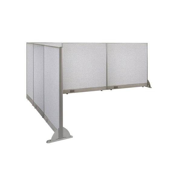 GOF L-shaped Freestanding Partition 114”D x 132”W x 48”H, Office Room Divider, Privacy Screen, Workstation Cubicle