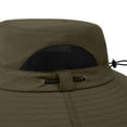 thumbnail image 4 of SAWOBUUN Solar Powered Fan Hat Wide Brim Breathable Sun Hat Fishing Beach Outdoor Hats for Men and Women, 4 of 4