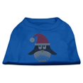 thumbnail image 1 of Santa Penguin Rhinestone Dog Shirt Blue Xl (16), 1 of 1