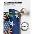 thumbnail image 6 of nqOlkjepod Outdoor Curtains for Patio Waterproof, 4th of July Outdoor Privacy Panels Grommet, Red Blue Striped Stars Independence Day Blackout Outside Curtains for Porch/Cabana 54"x84", 2 Panels, 6 of 8