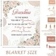 thumbnail image 5 of Gifts for Grandma from Granddaughter Grandson, Grandma Birthday Gifts Blanket 60"x50", Grandma Gifts from Grandchildren, Grandma Gift Ideas for Mother''s Day Christmas, to My Grandma Throw Blankets, 5 of 6