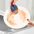 thumbnail image 5 of 3 Pack Dish Sponges Bulk Natural Sponges Household Cleaning Sponge Non-Scratch for Kitchen Dishwashing and Cleaning Dishes Peacock Feathers Pattern, 5 of 7