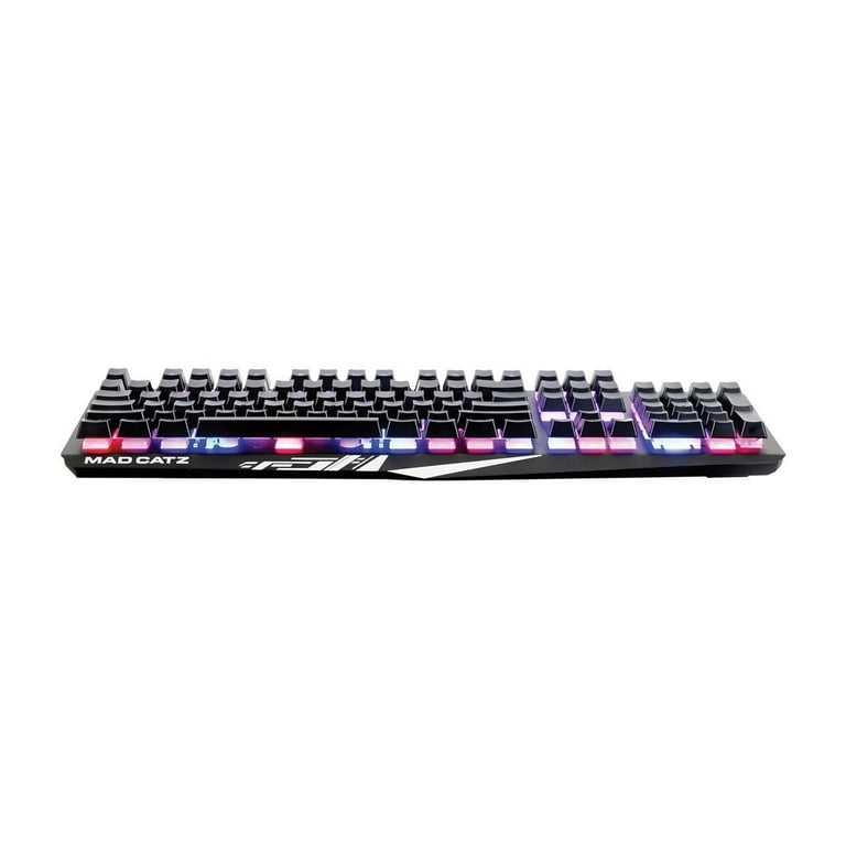 Mad Catz The Authentic S.T.R.I.K.E. 2 Membrane Gaming Keyboard - Black - Cable Connectivity Multimedia Hot Key(s) - Membrane Keyswitch Mad Catz The Authentic S.T.R.I.K.E. 2 Membrane Gaming Keyboard - Black - Cable Connectivity Multimedia Hot Key(s) - Membrane Keyswitch