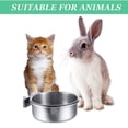 thumbnail image 5 of Comedero para pájaros de acero inoxidable para loros, comedero para pájaros Big Brother, suministros para pájaros antimordiscos, caja de comida móvil, taza de agua, 5 of 5