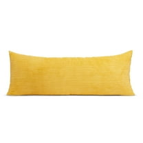 Sweet Jojo Designs Corduroy Mustard Yellow Body Pillow Cover Case 54x20 (Pillow Not Included)