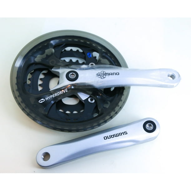 Shimano Fc M361 Hybrid Mtb Bike 7 8s Square Taper Crankset 175mm 48 38 28t New Walmart Com Walmart Com