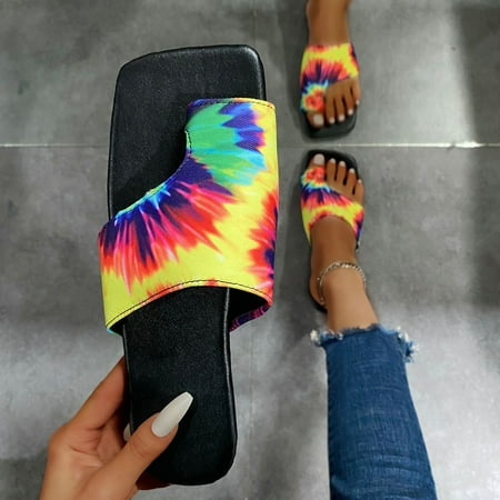 

〖Yilirongyumm〗 Yellow 39 Slippers For Women Casual Women s Outdoor Shoes Flat Multicolor Slippers Fashion Beach Outdoor Women s Slipper