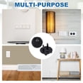 thumbnail image 6 of Uxcell 10 Pack Outlet Covers Proofing, Electrical Safety Plug Covers Outlets Socket Proof Caps Easy Install Plug Power Sockets Protectors for 3-Prong Wall Plate, Black, 6 of 6