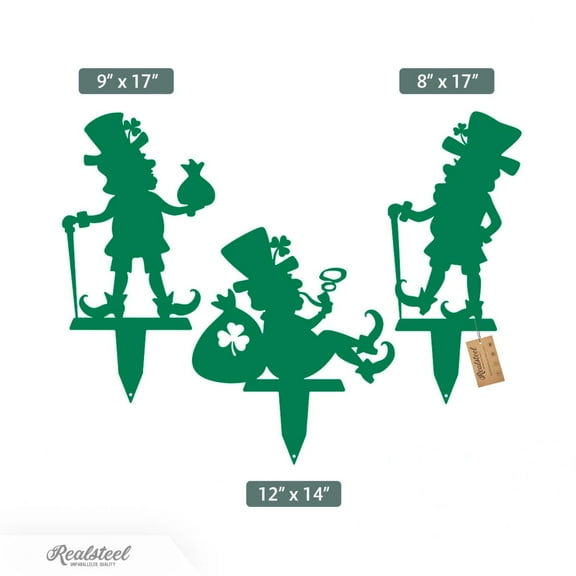 Leprechauns Garden Stake Set