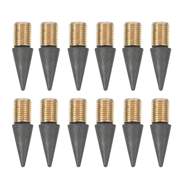 12 lápices para estudiantes, lápices de dibujo con puntas reemplazables, material escolar.