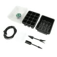 thumbnail image 2 of Bandeja de inicio de semillas, 5 uds., tapa transparente, juego de germinación propagador de jardín para cultivo de semillas a partir de luz LED negra, 2 of 10