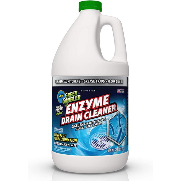 Green Gobbler Enzyme Cleaner for Grease Traps & Sewer Controls Foul Odors & Breaks Down Grease