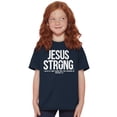 thumbnail image 4 of Jesus Strong Philippians 4:13 Bible Crewneck T Shirts Boy Girl Teen Brisco Brands L, 4 of 6