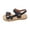 A-Black522, variant on Womens Flat Sandals Coastal Raffia Sole Dual Hook Loop Ankle Buckle Ladies Sandals Summer Lightweight Resort Daily Casual Sandals