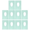thumbnail image 2 of harmtty 10Pcs Toilet Seat Cover Flushable Biodegradable Potty Training Public Restrooms Paper Toilet Liner Waterproof Travel Size Disposable Toilet Seat Liner for Bathroom,Green, 2 of 8