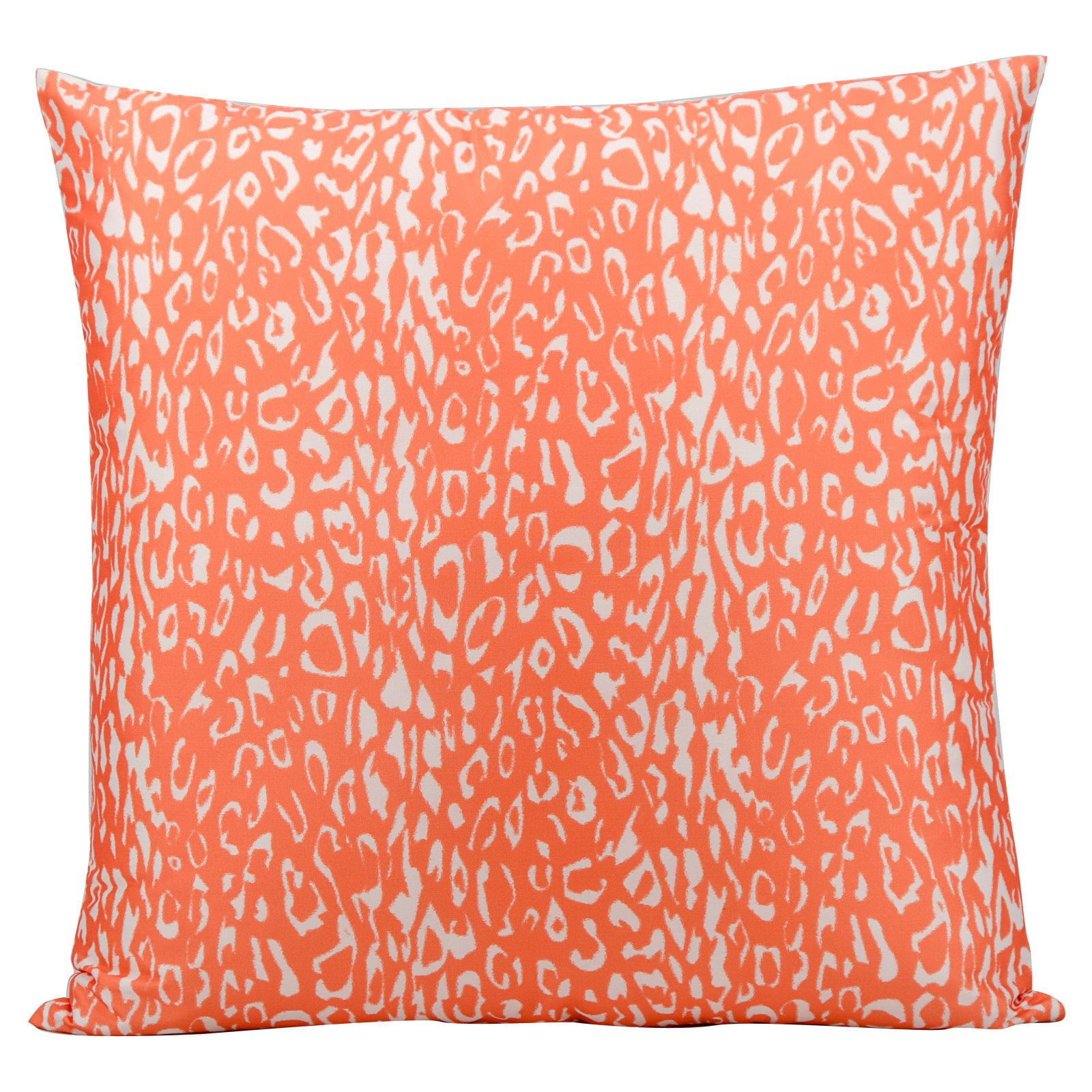 Nourison Indoor/Outdoor Leopard Print Decorative Throw Pillow, Orange, 20 Nourison Indoor/Outdoor Leopard Print Decorative Throw Pillow, Orange, 20