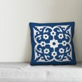 thumbnail image 2 of Creative Products Blue and White Tile 16x16 Spun Poly Pillow, 2 of 2