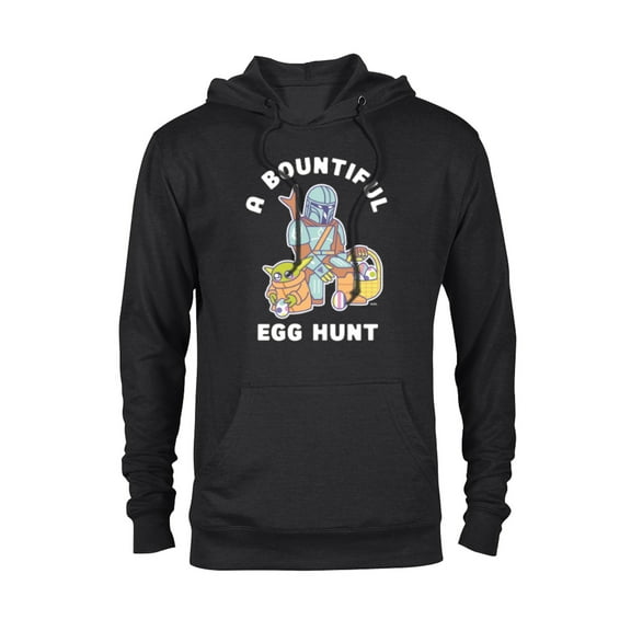 Star Wars The Mandalorian & Grogu Bountiful Easter Egg Hunt - Pullover Hoodie for Adults - Customized-Black