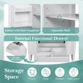 thumbnail image 3 of 36" Bathroom Vanity with Sink, Free Standing Bathroom Vanity Set with Door Shelf & Adjustable Shelf, Wood Storage Cabinet with Soft Close Door for Bathroom, White, 3 of 9