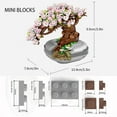 thumbnail image 6 of Building Blocks for Adults- Cherry Blossom Tree Building Toys, Bonsai Botanical Collection Toy Building Sets, Plants and Flowers DIY Home Decoration, Gifts for Women Kids (Not Compatible with Lego), 6 of 6