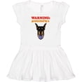 thumbnail image 3 of Inktastic Funny Protected by a Doberman Pinscher Dog Girls Baby Dress, 3 of 5