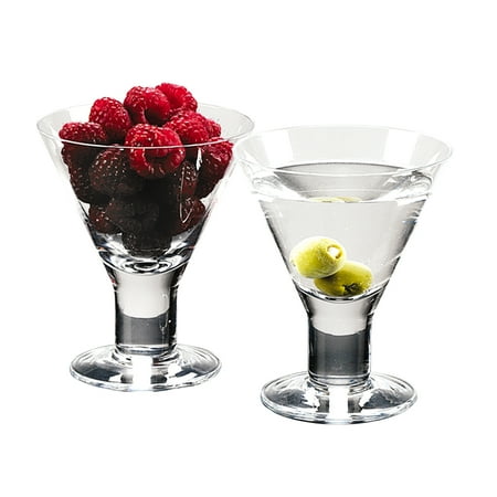 

Caprice Mouth Blown Set of 4 Martini or Dessert Servers - 6 Oz H4.5