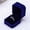 Blue, variant on Heart Square Velvet Necklace Earrings Ring Storage Case Jewelry Display Gift Box 1#