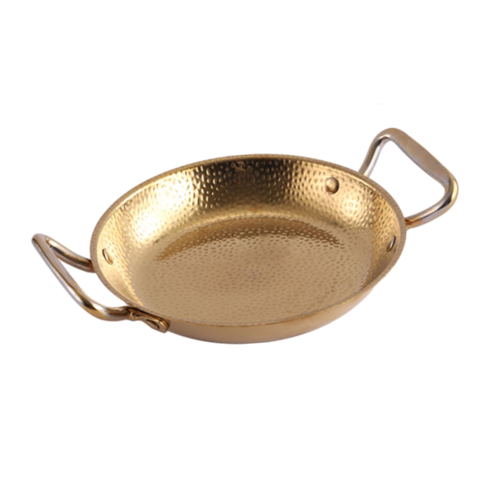 Pan Fast Heating Double Ear Korean Ramen Pot Korean Ramen Noodle Pot Gold