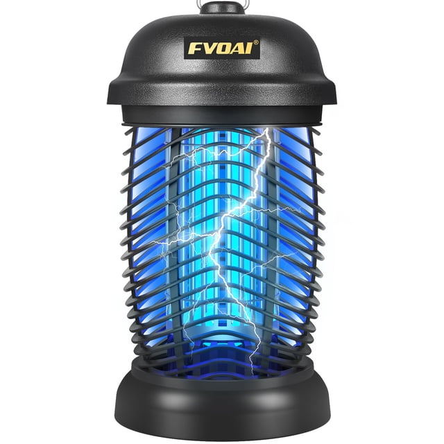 Trampa eléctrica para insectos FVOAI Zap X3 Pro para exteriores, enchufe de 3 patas, ABS