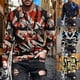 thumbnail image 5 of Mens Fashion Round Neck Printing Long Sleeve Camo Casual T-Shirts Top Sport Tee, 5 of 5