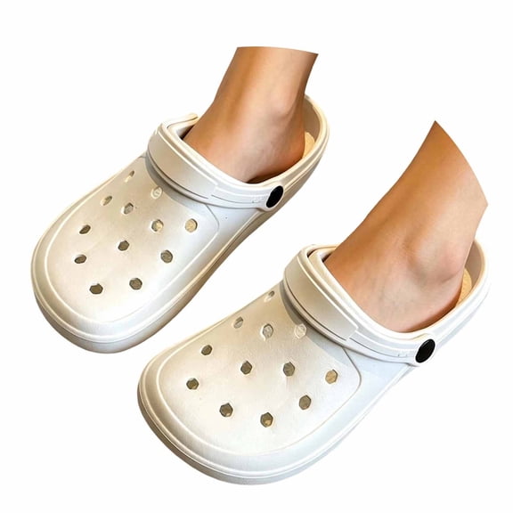 Bibifish Mens Womens Garden Clogs Solid Color Closed Toe Slide Sandals Lightweight Casual Outdoor Beach Slippers