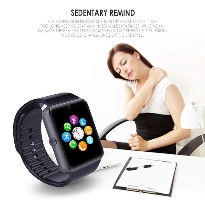 GT08 Smart Watch Sport Fitness Tracker with Bluetooth Camera Wrist Watch Support SIM Card Walmart