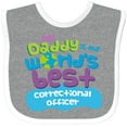 thumbnail image 3 of Inktastic Daddy Worlds Best Correctional Officer Boys or Girls Baby Bib, 3 of 4