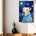 thumbnail image 4 of Dogo Argentino Dog Canvas Wall Art - Starry Night Van Gogh Dog Canvas Print Dog Sayings Painting Home Office Wall Decor Framed Dog Lover Gift, 4 of 6