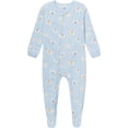 thumbnail image 3 of Gerber Baby and Toddler Neutral Microfleece Blanket Sleeper Pajamas, 3-Pack, Sizes 0/3 Months - 5T, 3 of 8